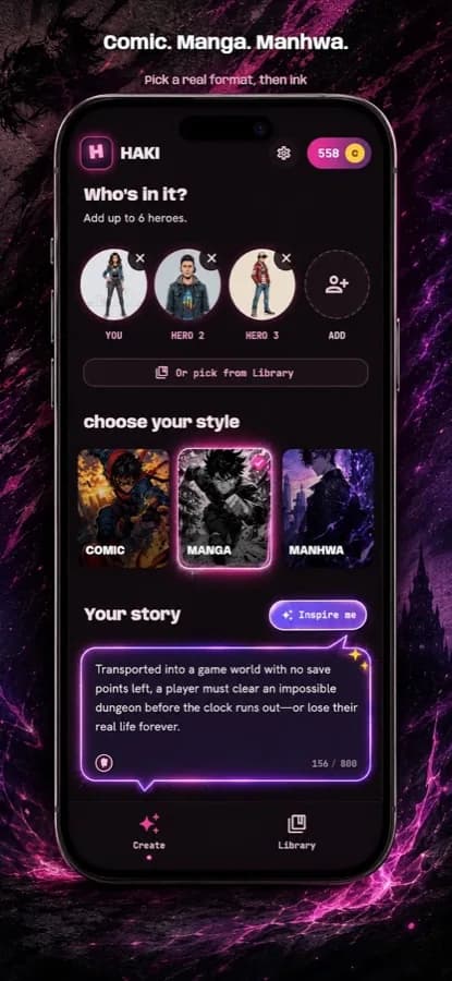 Haki: choose your style and write your story